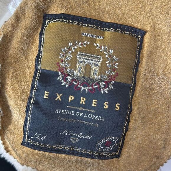 Express Avenue de L'Opera Vintage Penny Lane Suede Jacket S - Picture 11 of 12